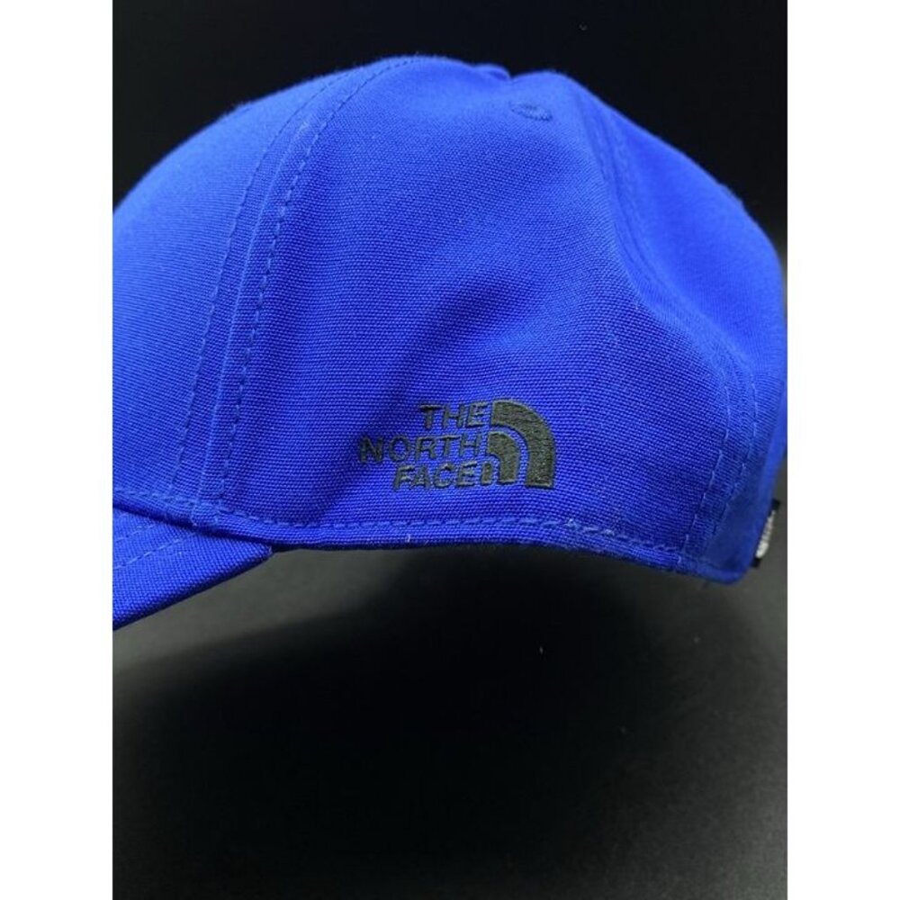 The North Face Cursive A Logo Bright Blue Hat Hiking Baseball Cap - Picture 3 of 12